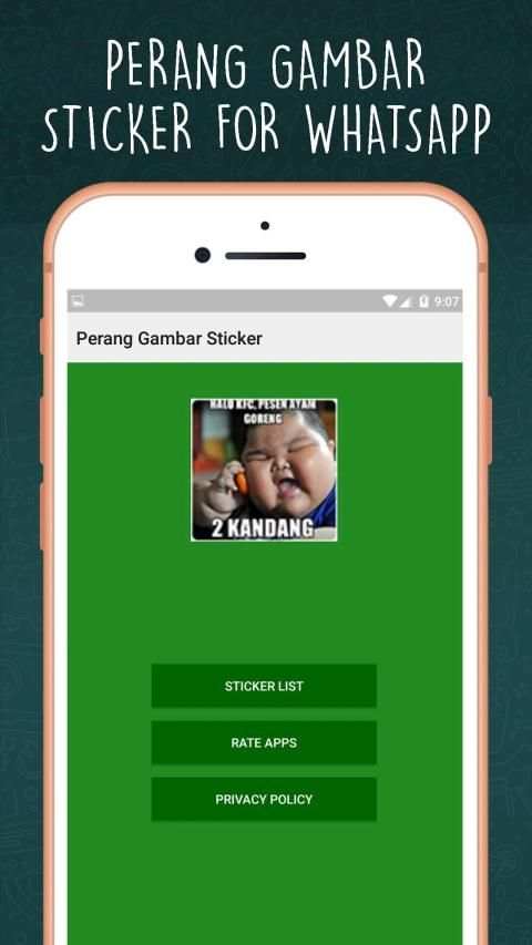 Perang Gambar Sticker Lucu WAtsapp Indonesia screenshot 5