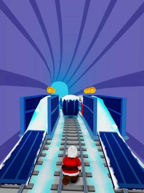 Subway Santa Xmas Run screenshot 2