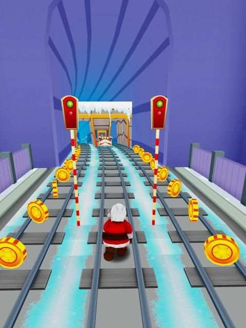 Subway Santa Xmas Run screenshot 3