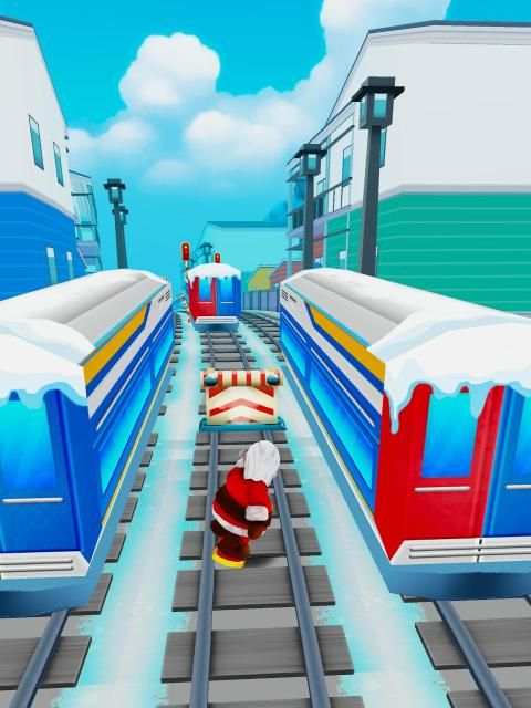 Subway Santa Xmas Run screenshot 1