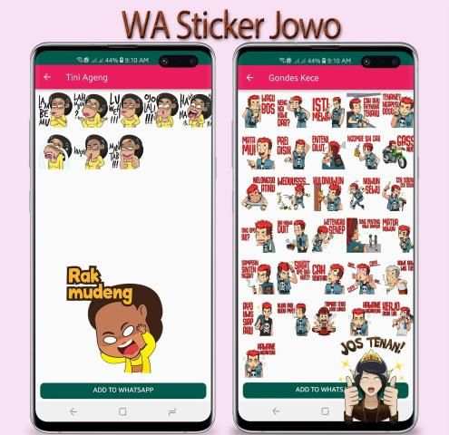 WA Sticker Jawa Cute WAStickerApps Jowo Guyon screenshot 1
