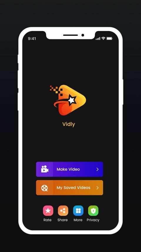 Vidly - Lyricaly Video Maker Ly स्क्रीनशॉट 1
