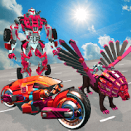 ikon Flying Lion Robot Transform: Robot Shooting Games