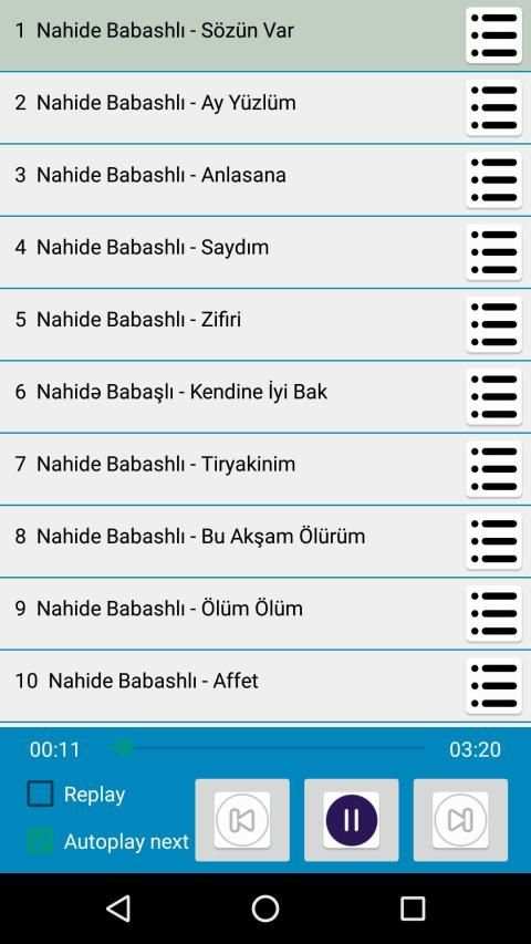 Nahide Babashli Sarkilari internetsiz screenshot 2