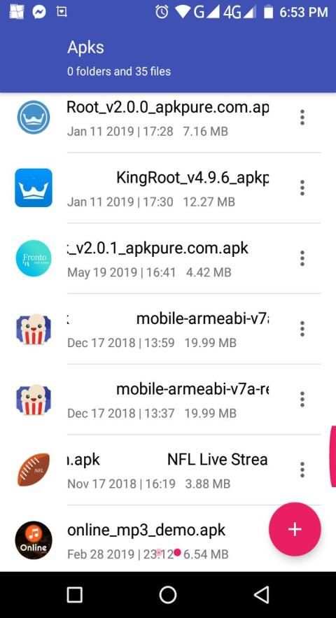 APK File manager स्क्रीनशॉट 1