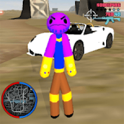 ikon Super Thanos Stickman Rope Hero Gangster Crime