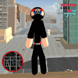 ikon Stickman Rope Hero Ninja Warriors