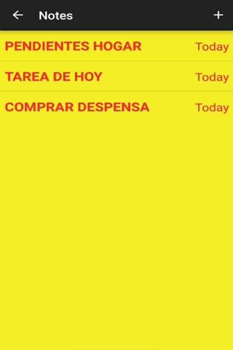 Notas screenshot 1