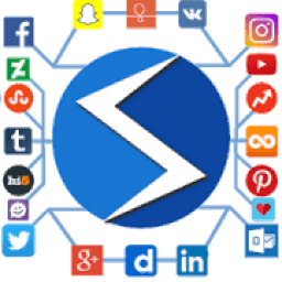 All Social Media apps in one app -All Social sites आइकन