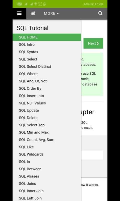 W3Schools स्क्रीनशॉट 1