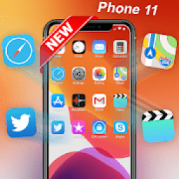 ikon iLauncher Phone 11 Max Pro OS 13 Theme Wallpaper