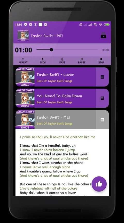 Taylor Swift Songs - Offline 3 تصوير الشاشة