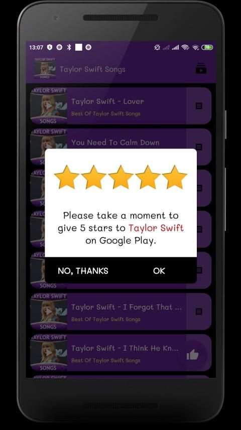 Taylor Swift Songs - Offline 2 تصوير الشاشة
