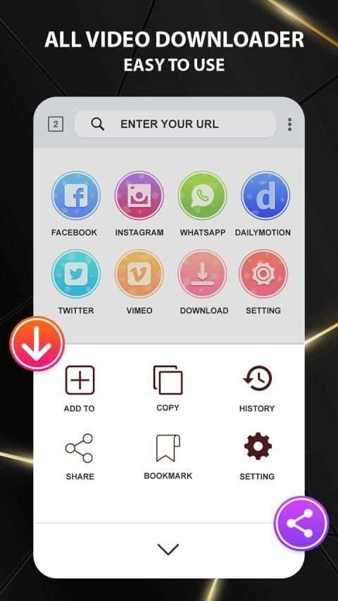Video downloader - Free All video downloader screenshot 2