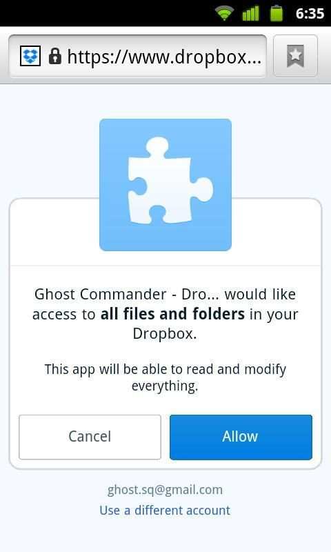 GC Plugin for Dropbox screenshot 2