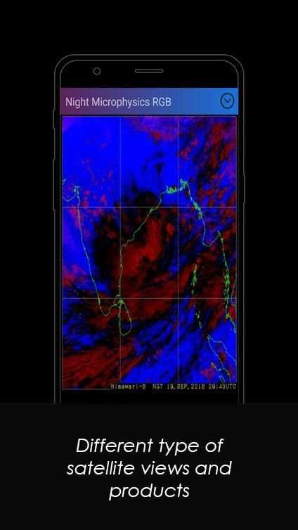 Weather Map India स्क्रीनशॉट 1