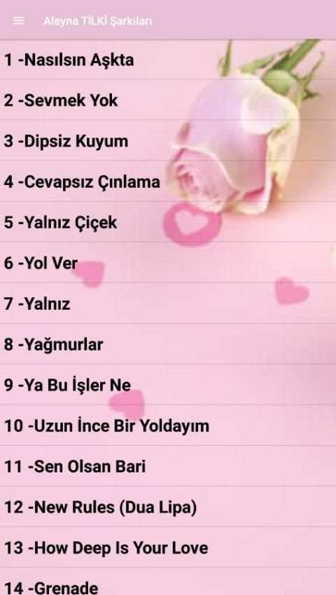 Aleyna TİLKİ Şarkıları ( İnternetsiz ) screenshot 4