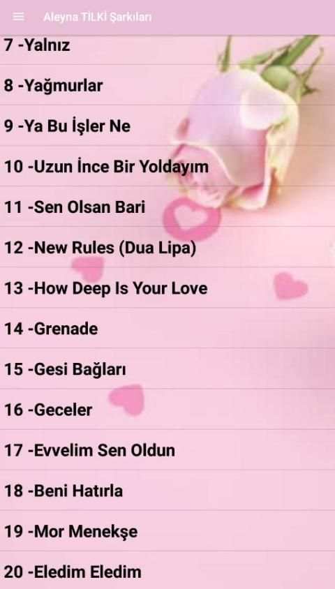 Aleyna TİLKİ Şarkıları ( İnternetsiz ) screenshot 3