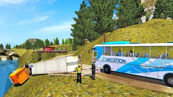 बिना सड़क के बस चालन खेलों 2019 - Offroad Bus 2019 स्क्रीनशॉट 1