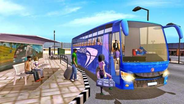 बिना सड़क के बस चालन खेलों 2019 - Offroad Bus 2019 स्क्रीनशॉट 7