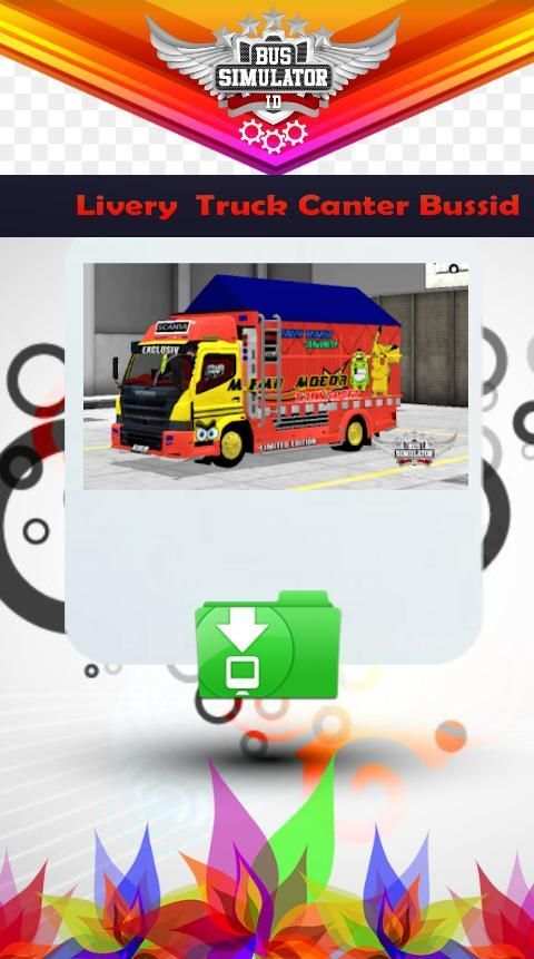 Livery Mod Truck Canter Bussid screenshot 4