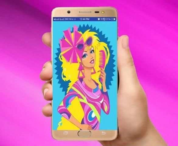 Barbie Doll Coloring Pages Drawing screenshot 5