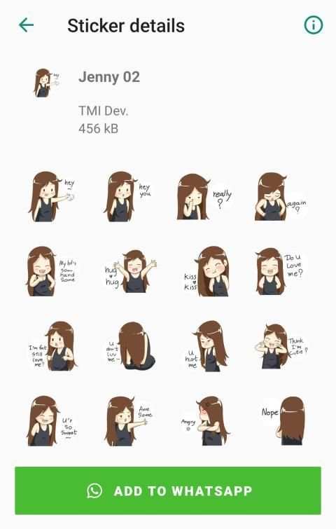 Stickers Tonmai and Jenny screenshot 4