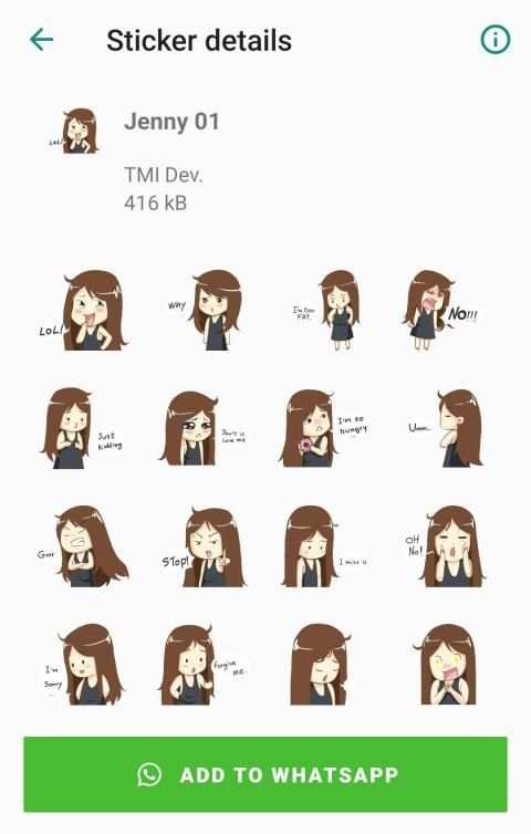 Stickers Tonmai and Jenny screenshot 5