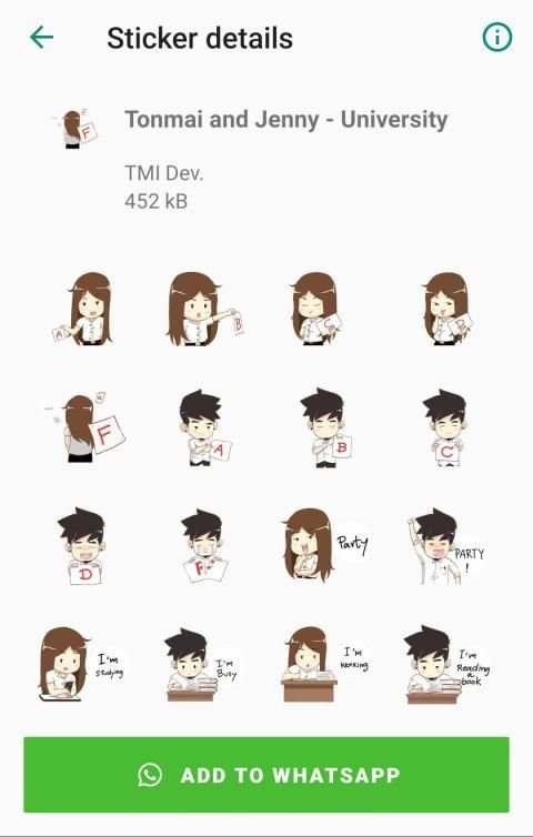 Stickers Tonmai and Jenny screenshot 1