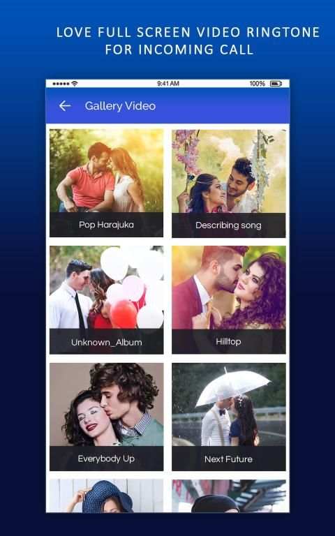 Love Full Screen Video Ringtone For Incoming Call screenshot 2