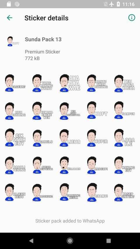 Sticker Sunda Kocak Terbaru WAStickerApps screenshot 3