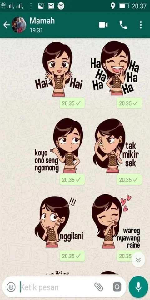 Stiker WA Jowo Suzy WAstickerapps screenshot 7