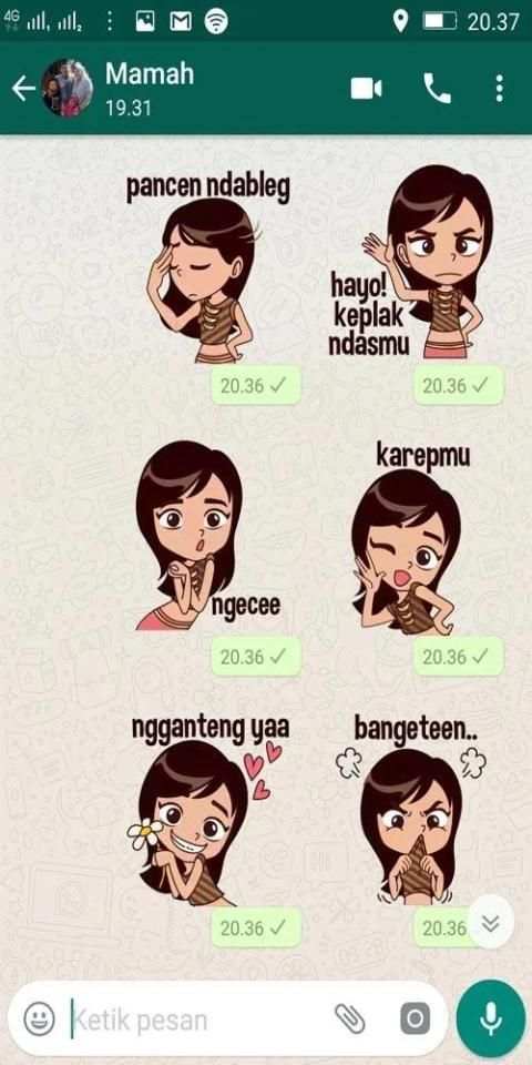Stiker WA Jowo Suzy WAstickerapps screenshot 5