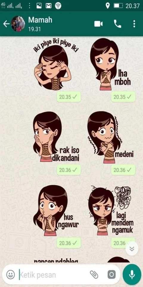 Stiker WA Jowo Suzy WAstickerapps screenshot 6