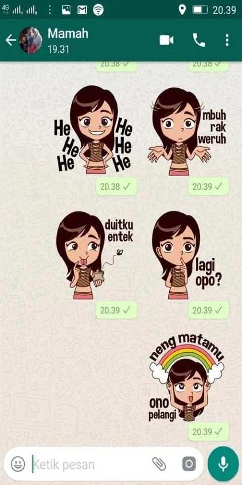 Stiker WA Jowo Suzy WAstickerapps screenshot 2