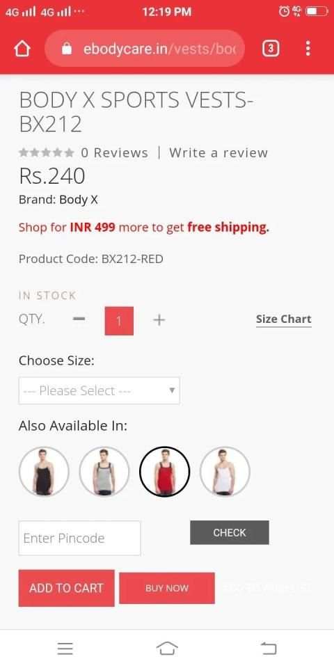 Bodycare - Shop Lingerie-Activewear-Men Innerwear screenshot 1