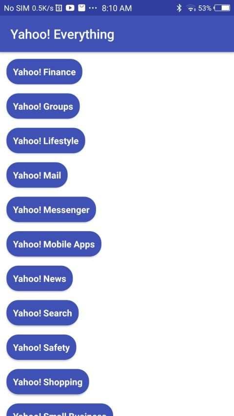 Yahoo! Everything screenshot 1