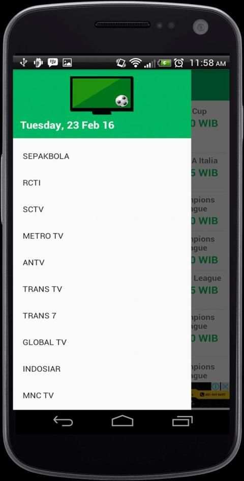 Siaran Bola dan TV screenshot 3