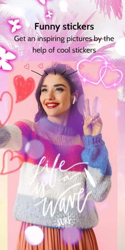 Fashion Camera Photo Editor - Motion Stickers screenshot 5