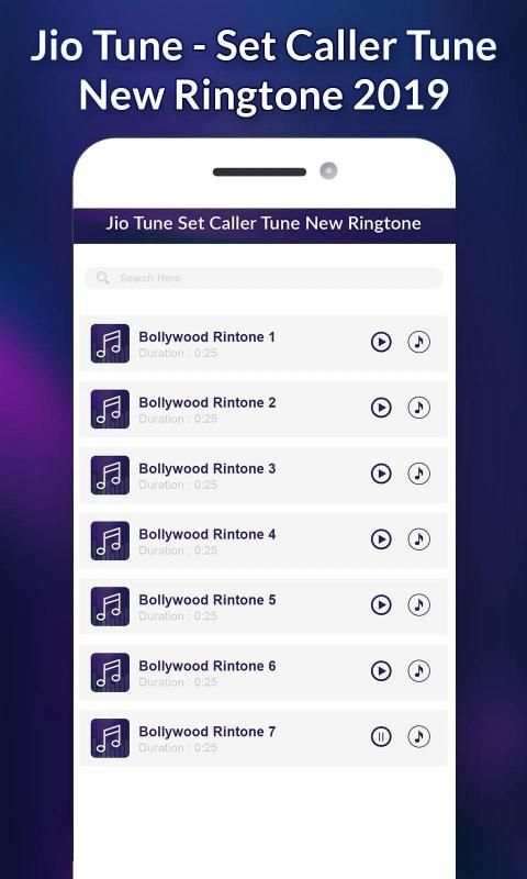 Jio Tune - Set Caller Tune - New Ringtone 2019 screenshot 5