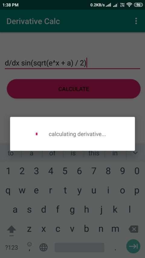 Derivative Calc screenshot 3