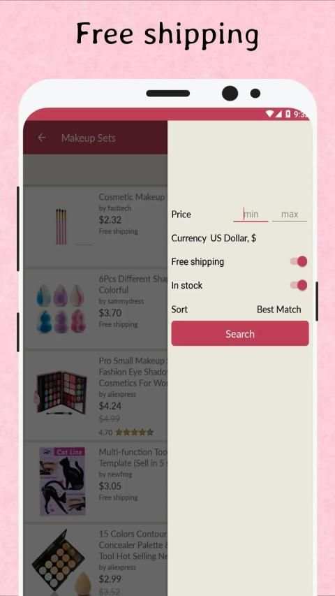 Сheap makeup shopping. Online cosmetics outlet screenshot 1