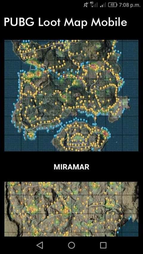 PUBG Loot Map - Mobile screenshot 1