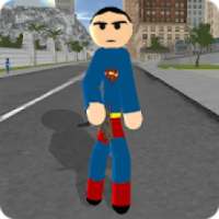 Stickman Superboy Rope Hero Crime City