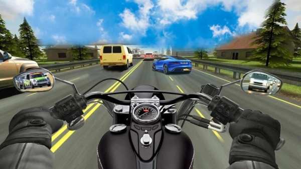 Traffic Highway Rider Bike Rush screenshot 4