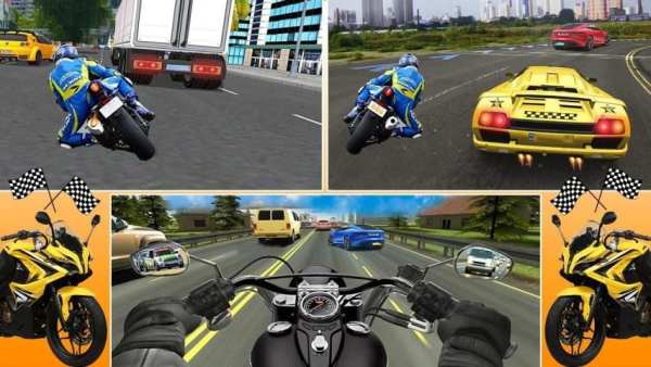 Traffic Highway Rider Bike Rush screenshot 1