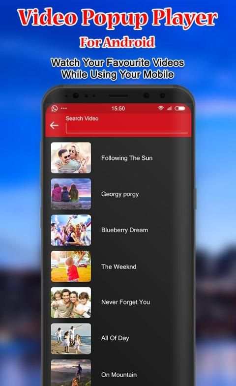Video Popup Player For Android screenshot 1