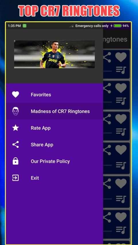 Cristiano Ronaldo Ringtones screenshot 1