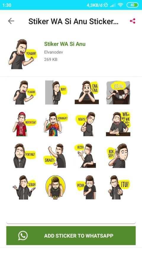 Stiker Si Anu WaStikerApp screenshot 3