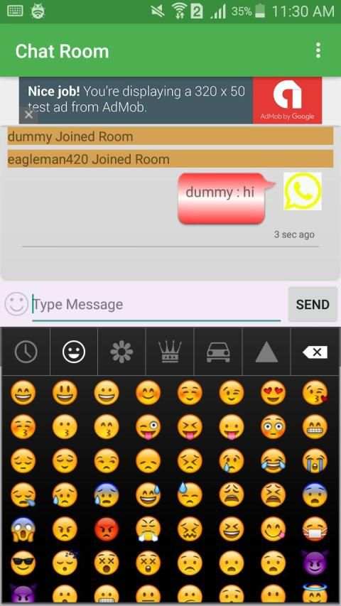 Chat Room And Private Chat screenshot 3